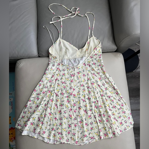 Zara Women’s Floral Print Open Back Strappy Mini Dress - Size L - Picture 8 of 11